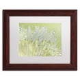 thumbnail image 1 of Trademark Fine Art 'Dandelion Dew I' Canvas Art by Cora Niele, White Matte, Wood Frame, 1 of 1