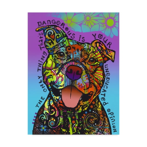 Trademark Fine Art 'Dangerous' Canvas Art by Dean Russo