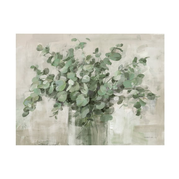 Trademark Fine Art Danhui Nai Scented Eucalyptus Neutral Canvas Wall Art - 35x47