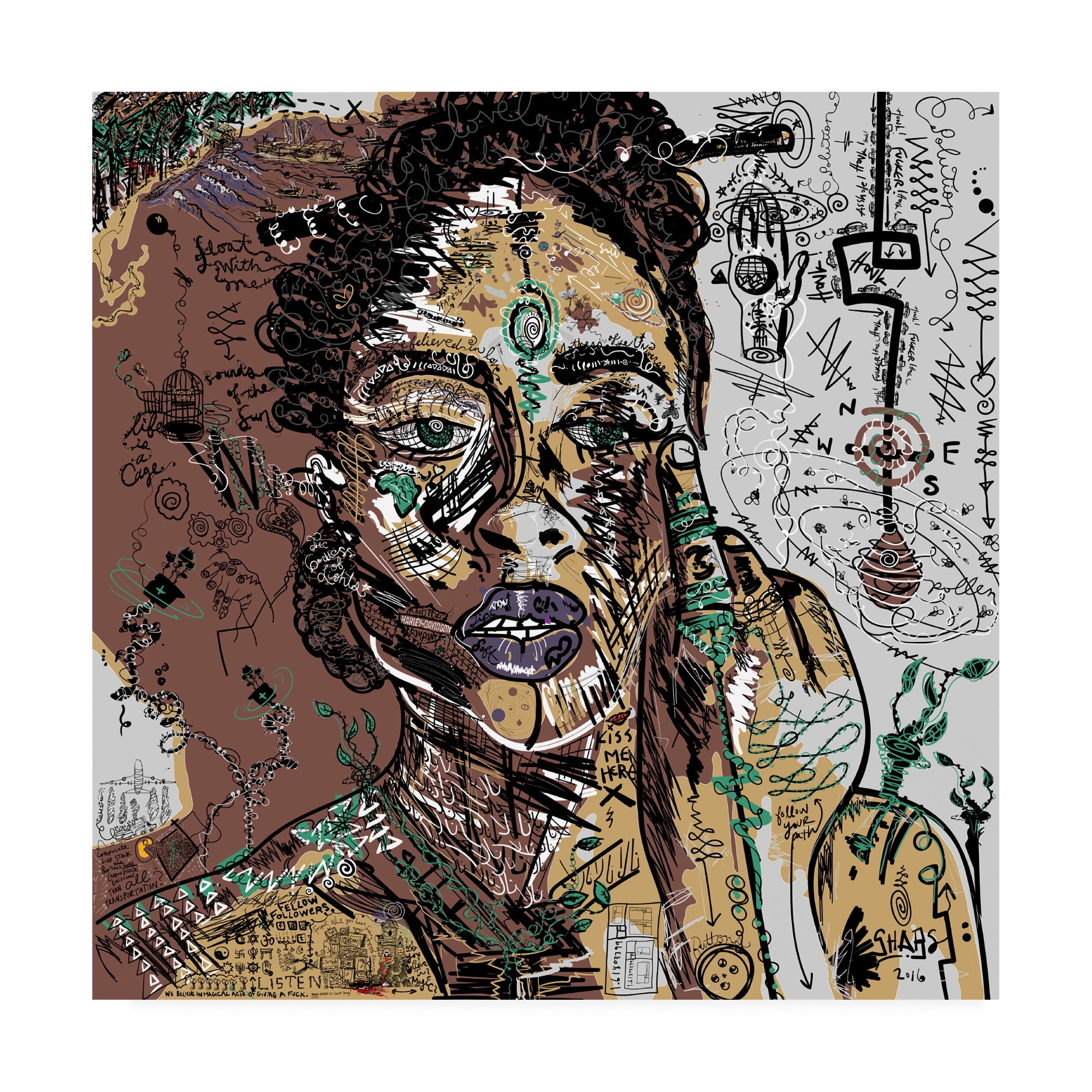 Trademark Fine Art 'Danielle' Canvas Art by TheStoryTellers