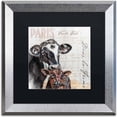 thumbnail image 1 of Trademark Fine Art "Dans la Ferme Horse" Canvas Art by Jennifer Redstreake Black Matte, Silver Frame, 1 of 3
