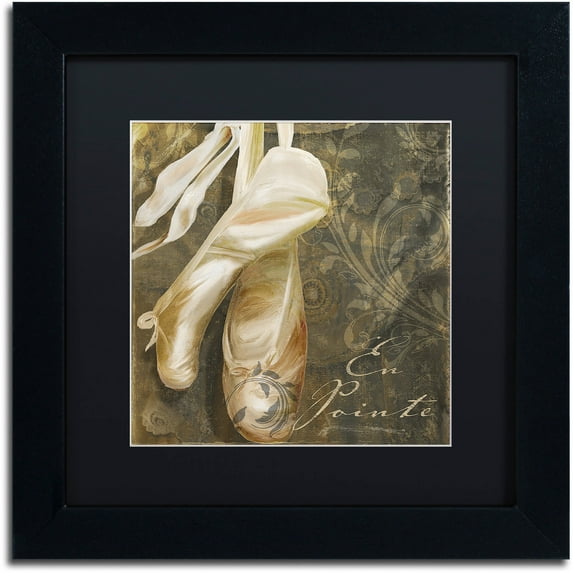 Trademark Fine Art "Danse I" Canvas Art by Color Bakery Black Matte, Black Frame