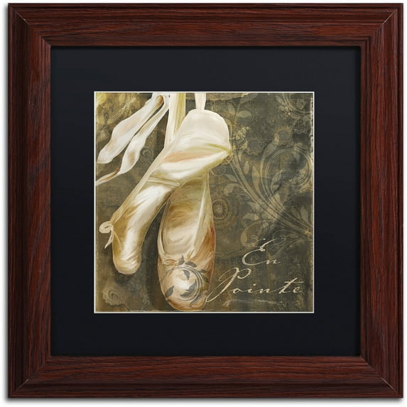 Trademark Fine Art "Danse I" Canvas Art by Color Bakery Black Matte, Wood Frame