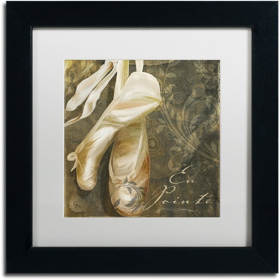 Trademark Fine Art "Danse I" Canvas Art by Color Bakery White Matte, Black Frame