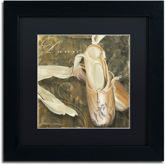 Trademark Fine Art "Danse II" Canvas Art by Color Bakery Black Matte, Black Frame