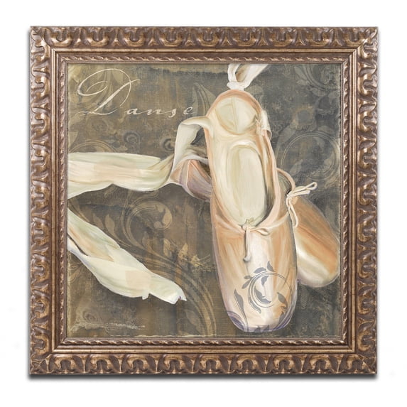 Trademark Fine Art "Danse II" Canvas Art by Color Bakery Gold Ornate Frame