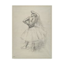 Trademark Fine Art 'Danseuse Debout Le Bras Droit Leve' Canvas Art by Edgar Degas