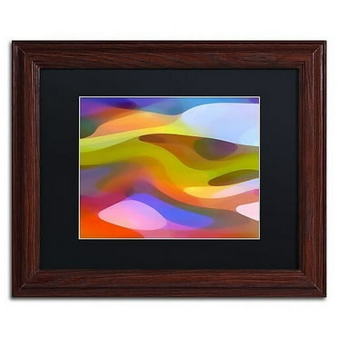 Trademark Fine Art "Dappled Light 9" Canvas Art by Amy Vangsgard Black Matte, Wood Frame