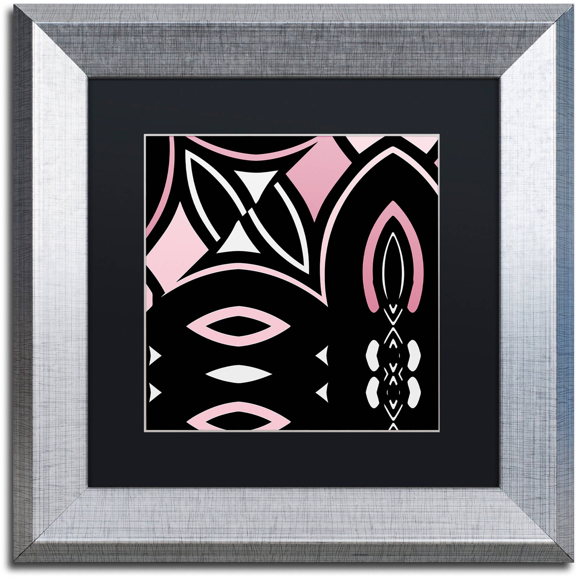 Trademark Fine Art "Daring Deco IV" Canvas Art by Color Bakery Black Matte, Silver Frame