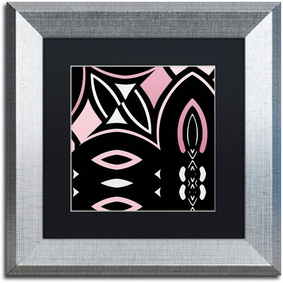 Trademark Fine Art "Daring Deco IV" Canvas Art by Color Bakery Black Matte, Silver Frame