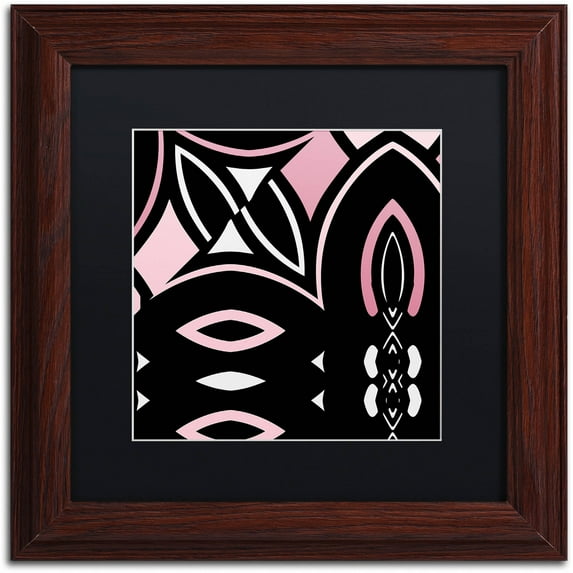 Trademark Fine Art "Daring Deco IV" Canvas Art by Color Bakery Black Matte, Wood Frame
