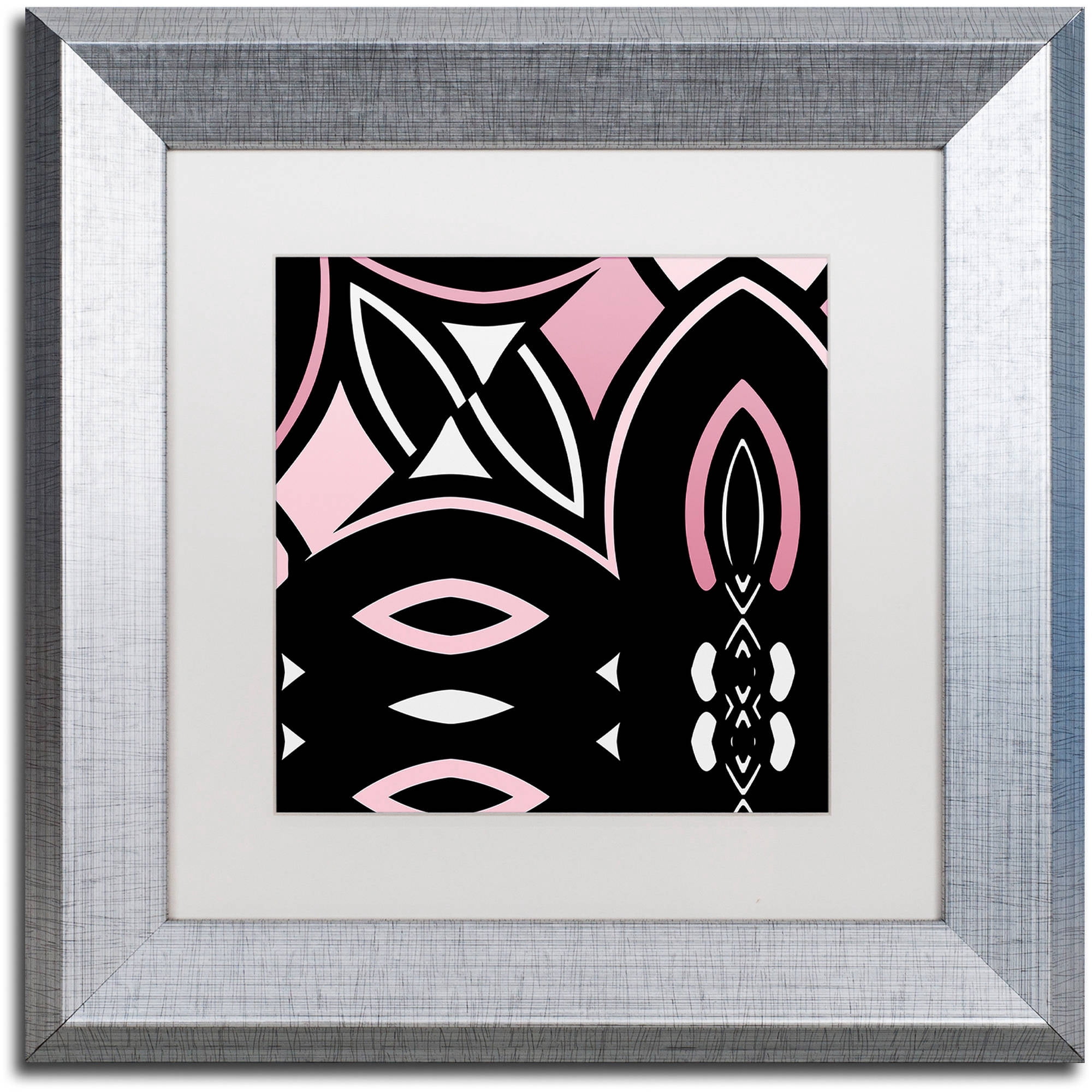 Trademark Fine Art "Daring Deco IV" Canvas Art by Color Bakery White Matte, Silver Frame