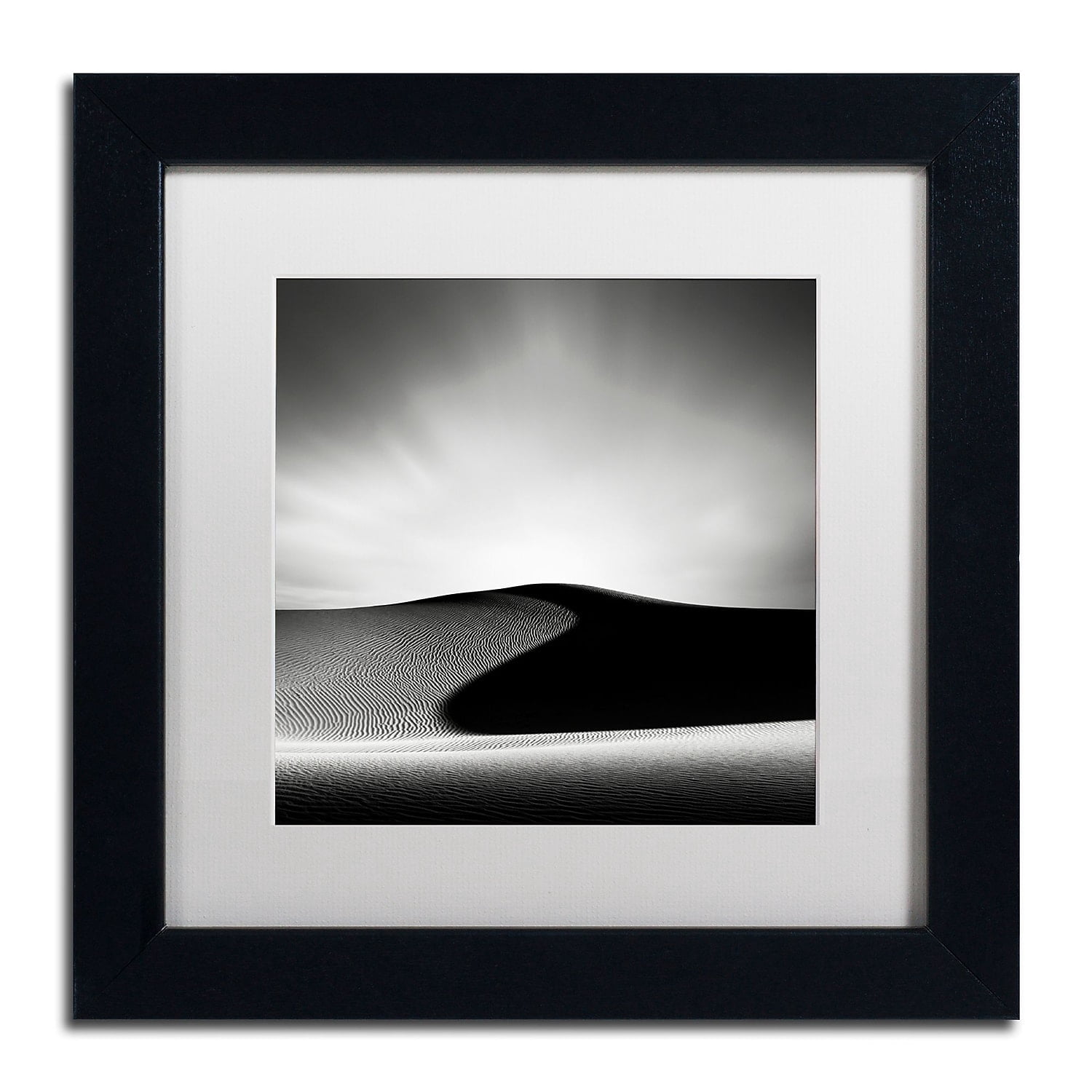 Trademark Fine Art "Dark Shadows" Canvas Art by Dave MacVicar, White Matte, Black Frame