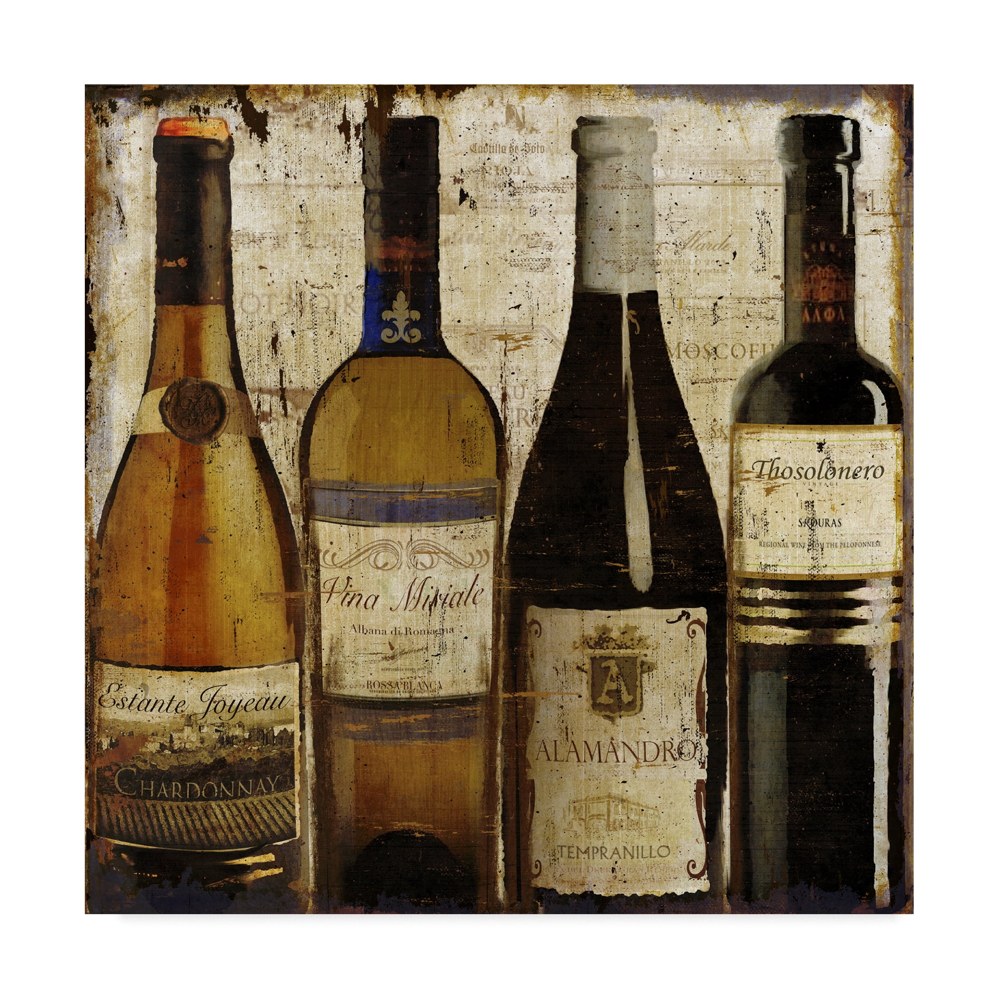 Trademark Fine Art 'Dark Wine Samples Of Europe' Canvas Art by Art Licensing Studio