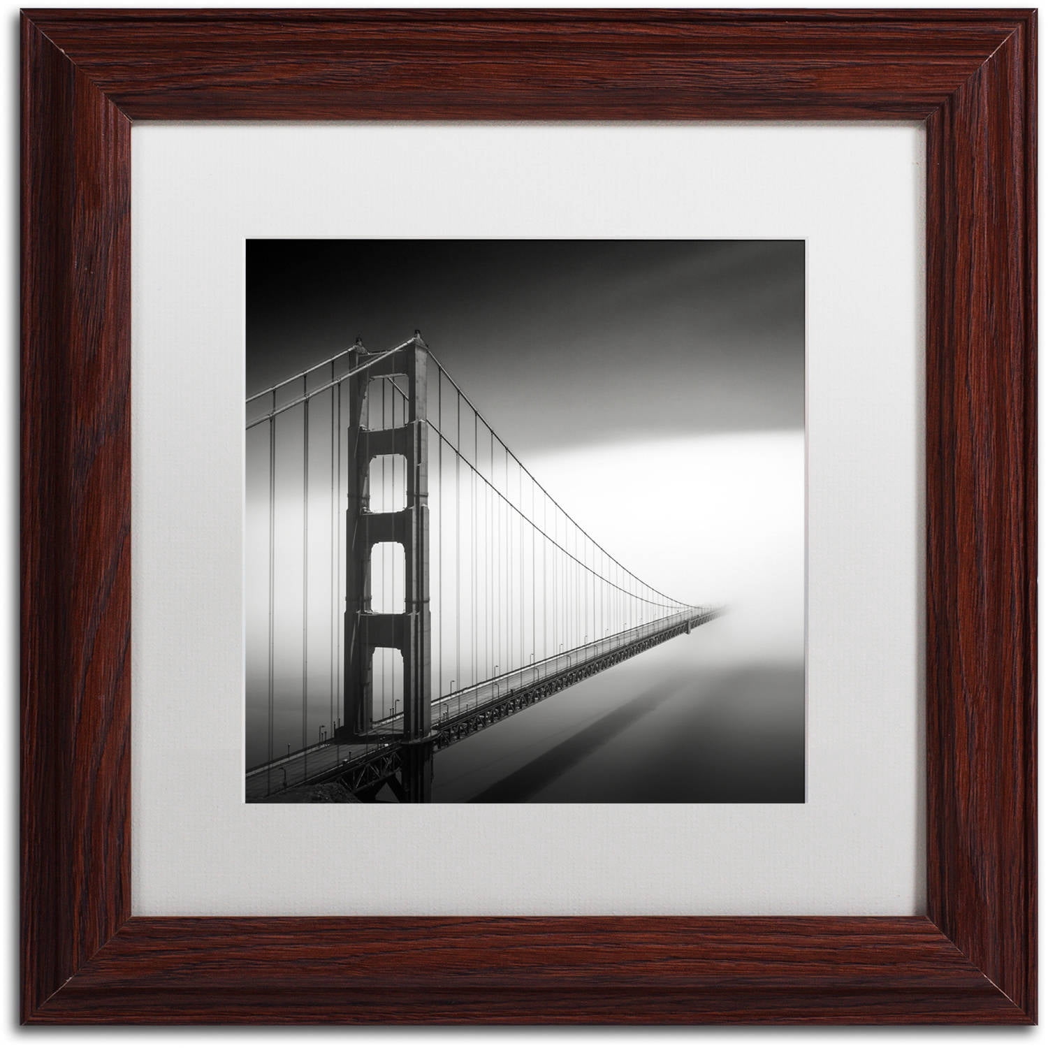 Trademark Fine Art Dave MacVicar 'Into The Mystic' 16 x 16 Framed Art Print (ALI0835-W1616MF)