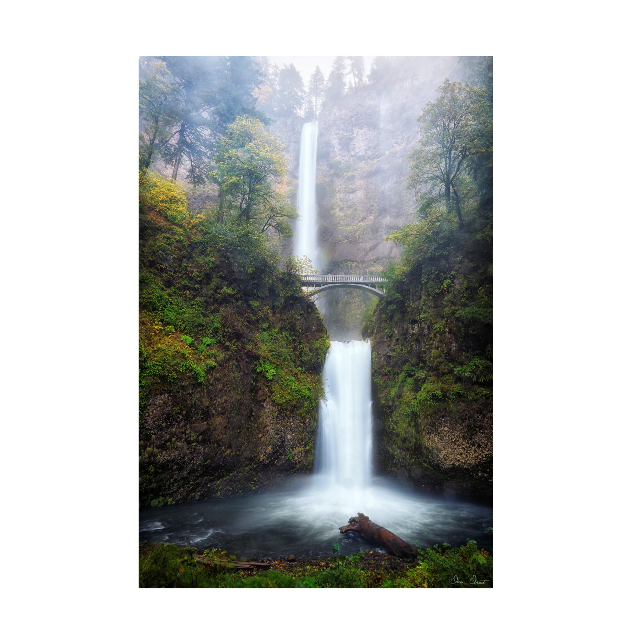 Trademark Fine Art David Drost Rapid Waterfall III Canvas Wall Art