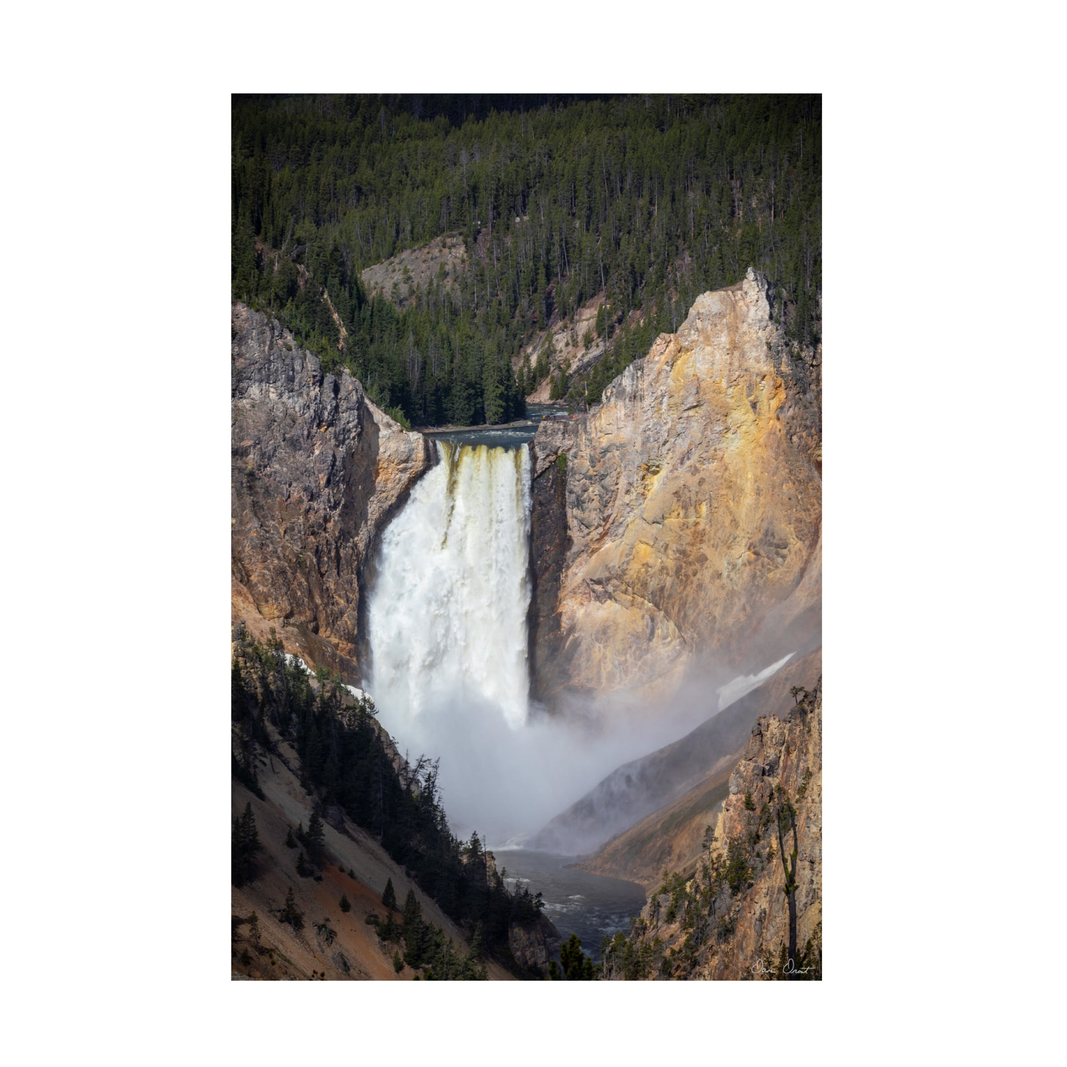 Trademark Fine Art David Drost  Rapid Waterfall IV Canvas Wall Art