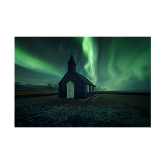 Trademark Fine Art David Martin Castan The Black Church Canvas Wall Art