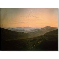 Trademark Fine Art "Dawn" Canvas Art by Caspar David Friedrich