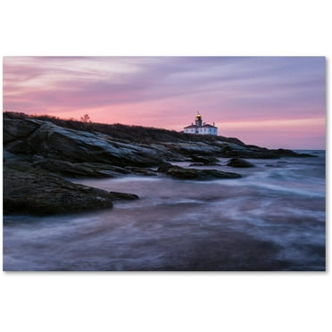 Trademark Fine Art "Dawn at Beavertail" Canvas Art by Michael Blanchette Photography