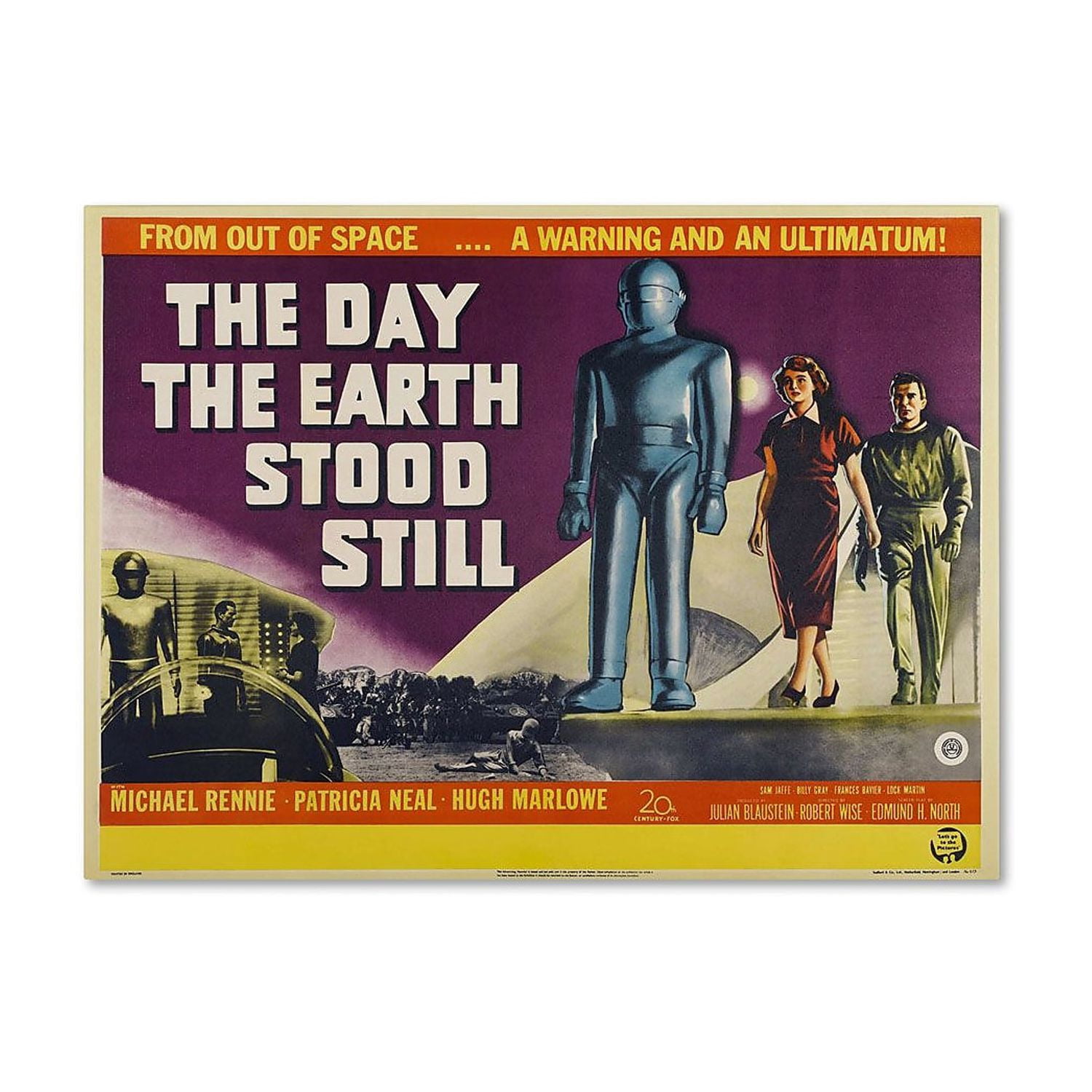 Trademark Fine Art "Day Earth Stood Still" Canvas Art by Vintage Apple Collection
