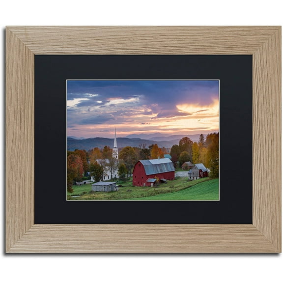 Trademark Fine Art "Daybreak" Canvas Art by Michael Blanchette Photography Black Matte, Birch Frame