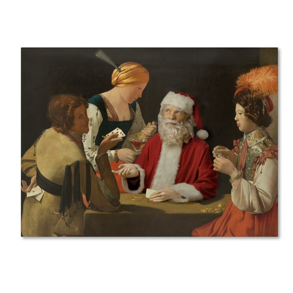 Trademark Fine Art 'De La Tour - The Cheaters' Canvas Art by Ed Wheeler