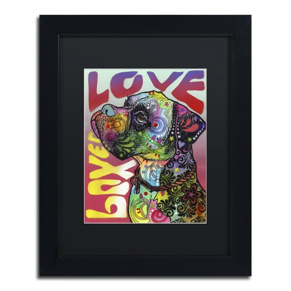 Trademark Fine Art Dean Russo 'Boxer Luv' Matted Framed Art