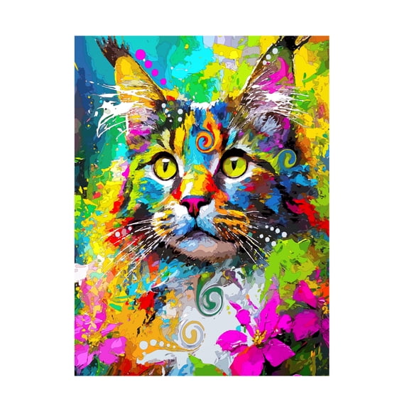 Trademark Fine Art Dean Russo The Maine Coon Canvas Wall Art - 18x24