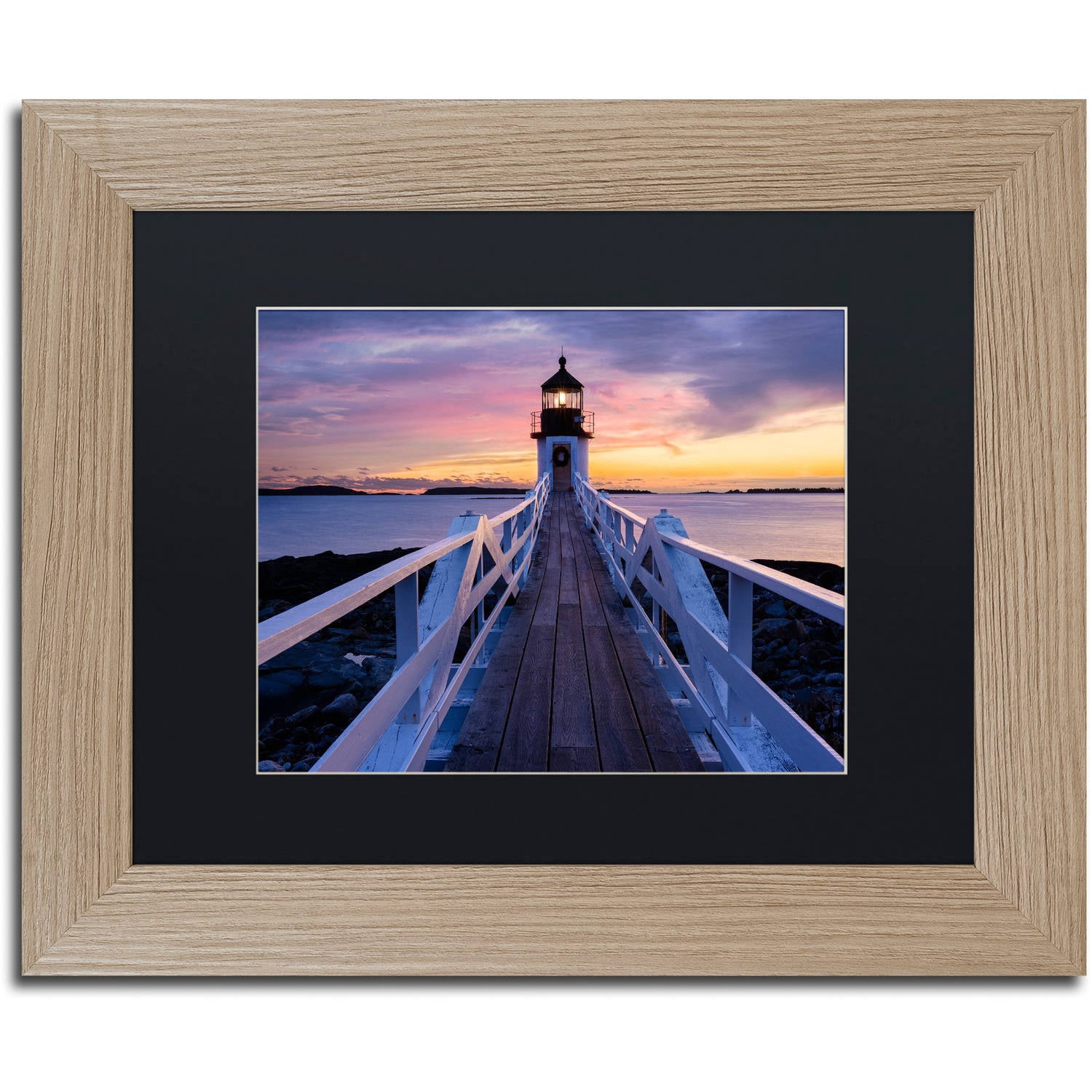 Trademark Fine Art "December Hues" Canvas Art by Michael Blanchette Photography Black Matte, Birch Frame