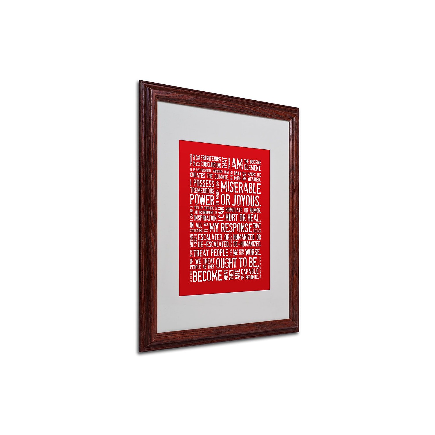 Trademark Fine Art 'Decisive Elements' 16' x 20' Wood Frame Art