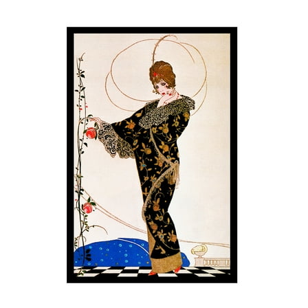 Trademark Fine Art Vintage Lavoie Deco Fashion 22 Canvas Wall Art - 16x24