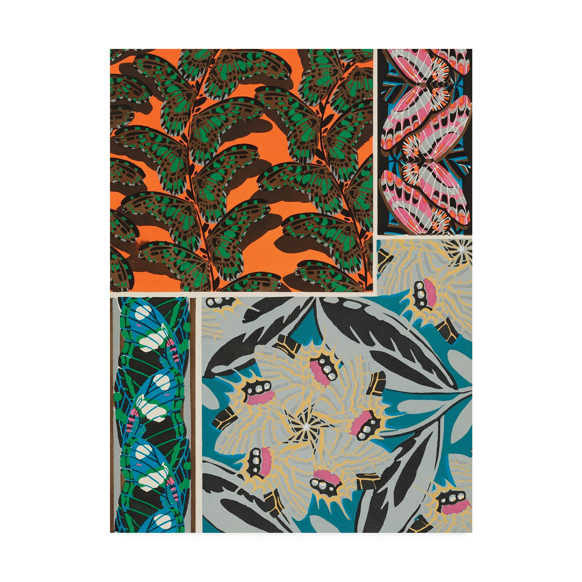 Trademark Fine Art 'Decorative Butterflies II' Canvas Art by Eugene Seguy
