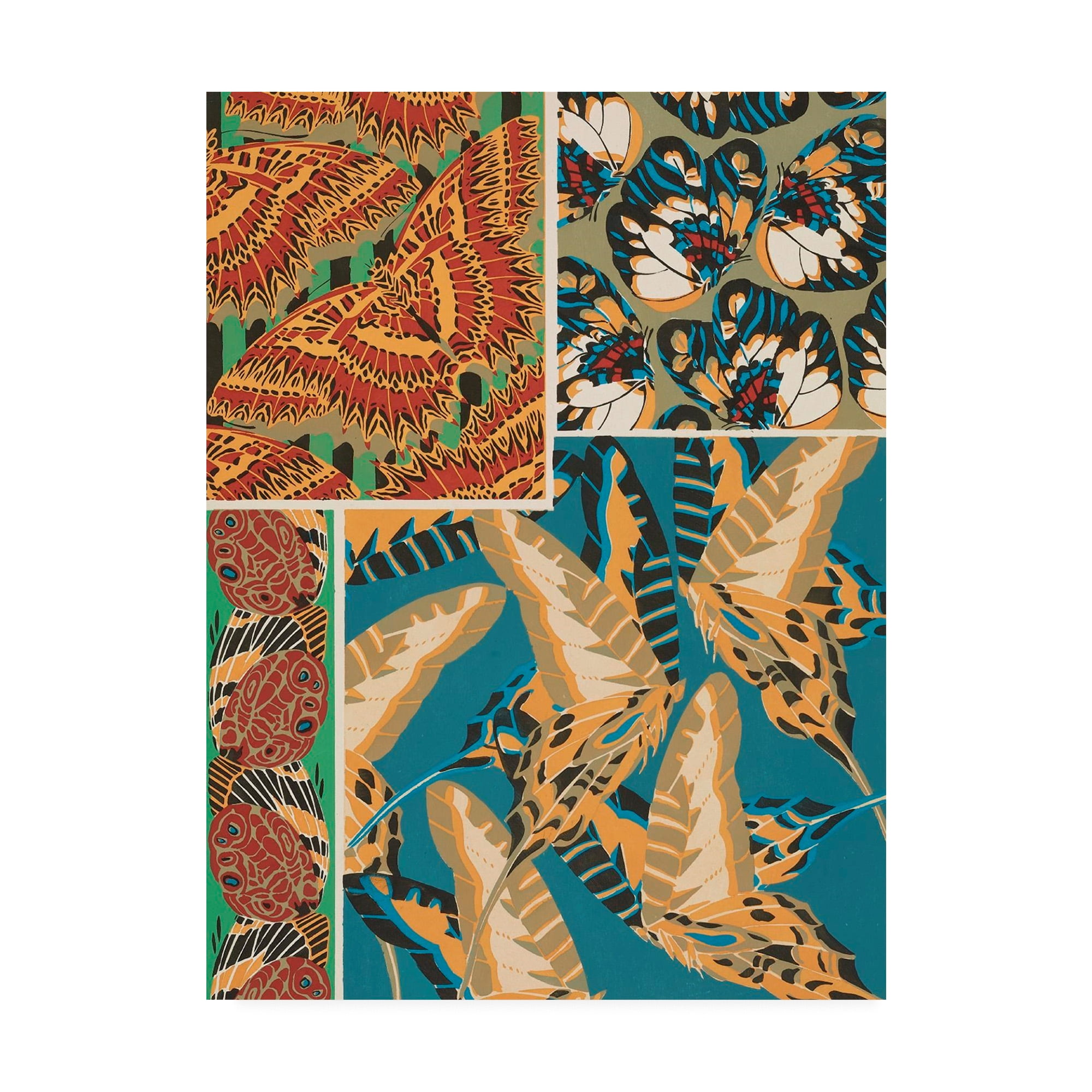 Trademark Fine Art 'Decorative Butterflies IV' Canvas Art by Eugene Seguy