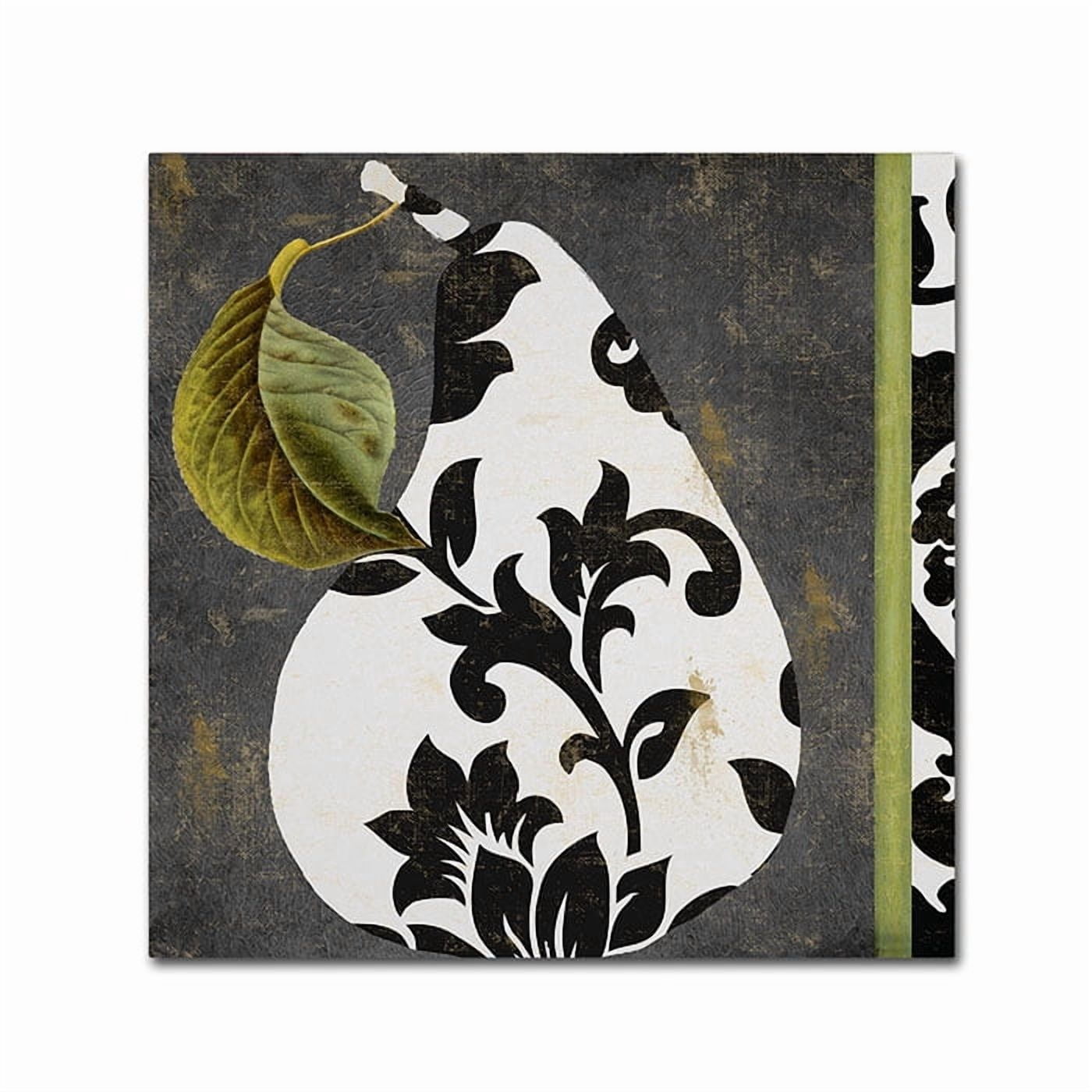 Trademark Fine Art "Decorative Pear I" Canvas Art by Color Bakery