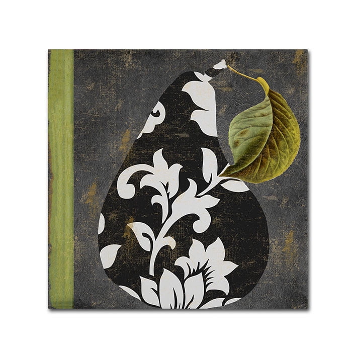 Trademark Fine Art "Decorative Pear II" Canvas Art by Color Bakery
