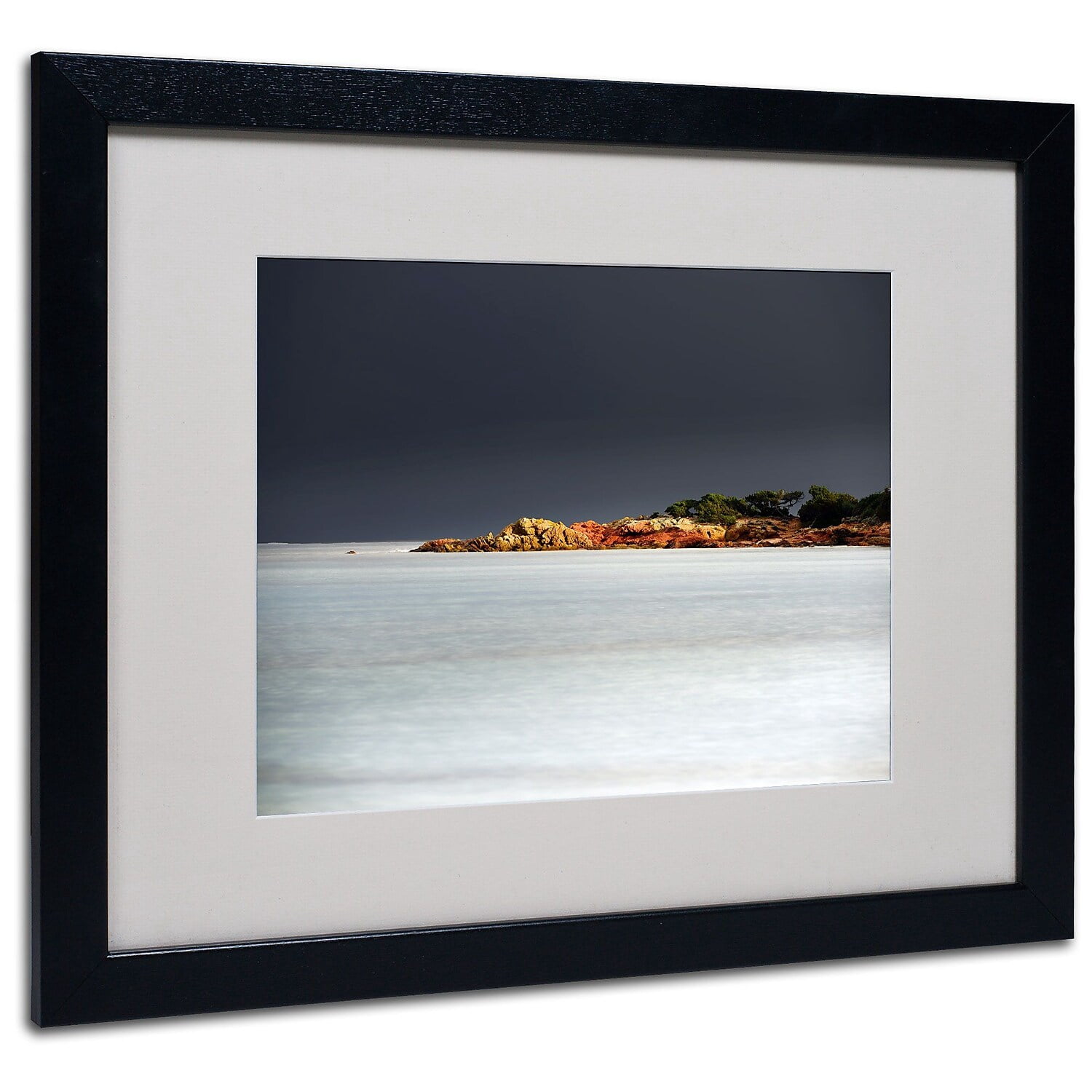Trademark Fine Art "Deeper in the Dark" Canvas Art by Philippe Sainte-Laudy, Black Frame