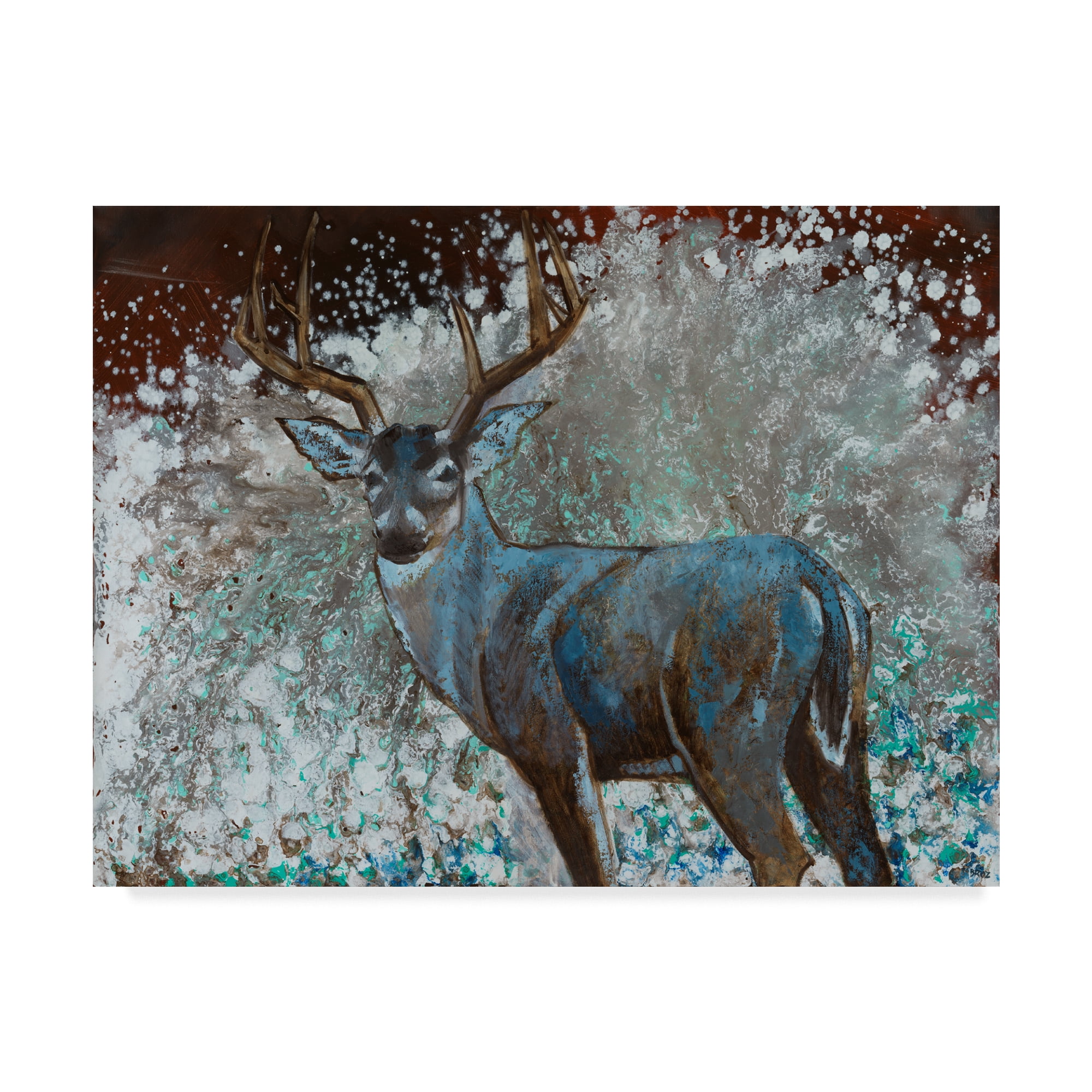 Trademark Fine Art 'Deer I' Canvas Art by Cecile Broz