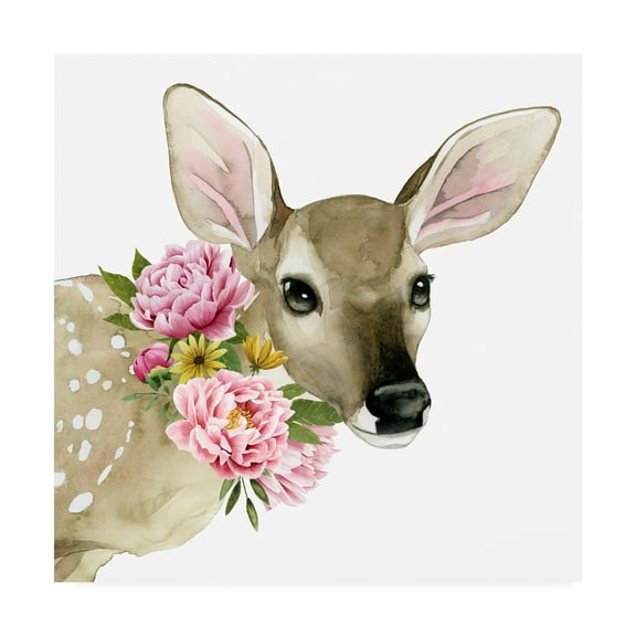 Trademark Fine Art 'Deer Spring I' Canvas Art by Grace Popp