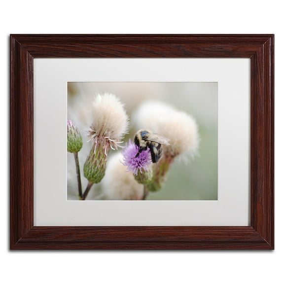 Trademark Fine Art "Defeated" Canvas Art by Monica Mize, White Matte, Wood Frame