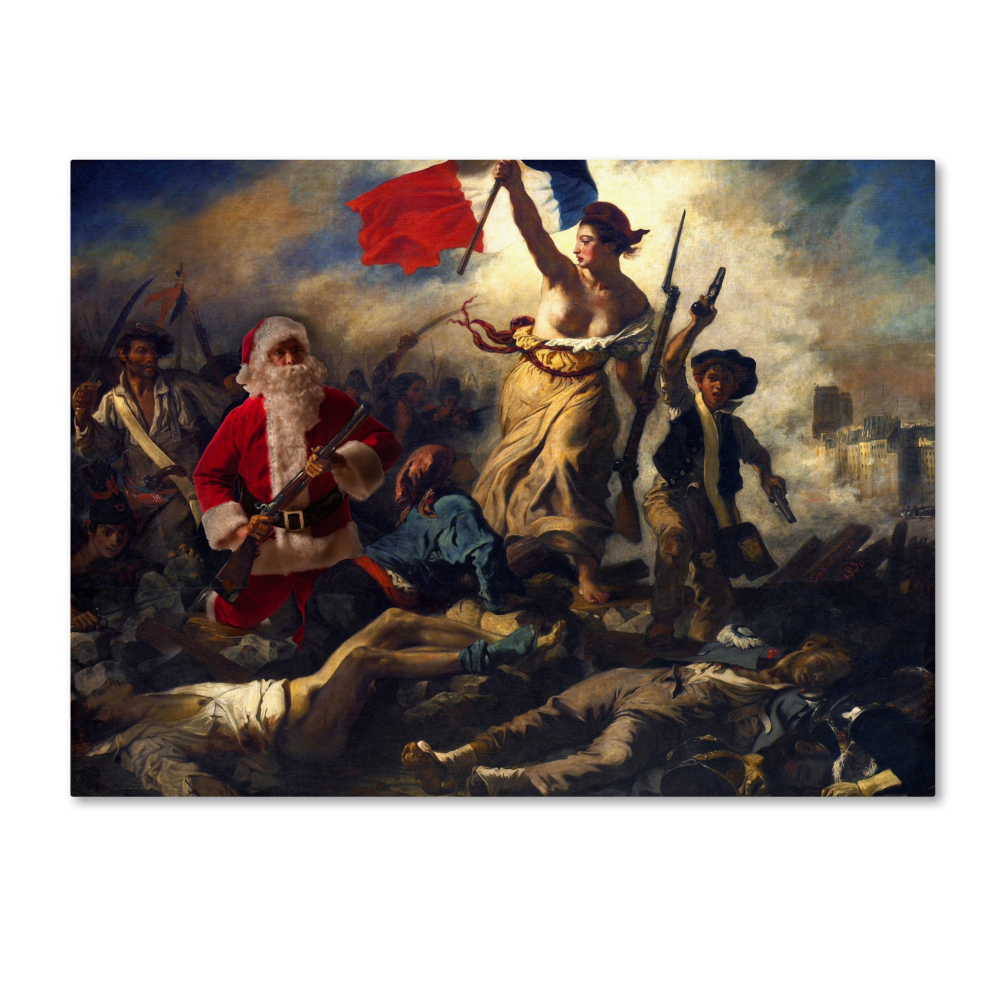 Trademark Fine Art 'Delacroix-Liberte? Guidant Le Peuple' Canvas Art by Ed Wheeler
