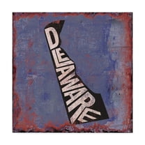 Trademark Fine Art 'Delaware' Canvas Art by Art Licensing Studio