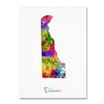 thumbnail image 1 of Trademark Fine Art "Delaware Map" Canvas Art by Michael Tompsett, 1 of 3