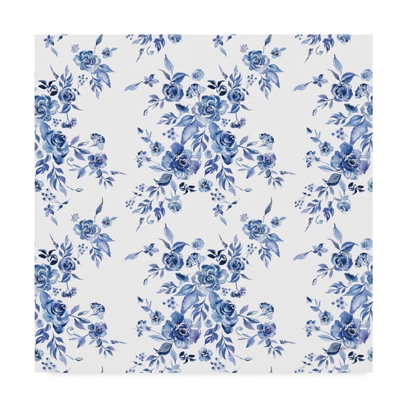 Trademark Fine Art 'Delft Delight Pattern I' Canvas Art by Kristy Rice