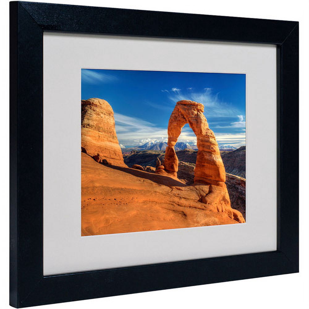 Trademark Fine Art "Delicate Arch" Matted Framed Art by Pierre Leclerc