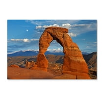 Trademark Fine Art 'Delicate Arch Sunset' Canvas Art by Mike Jones Photo