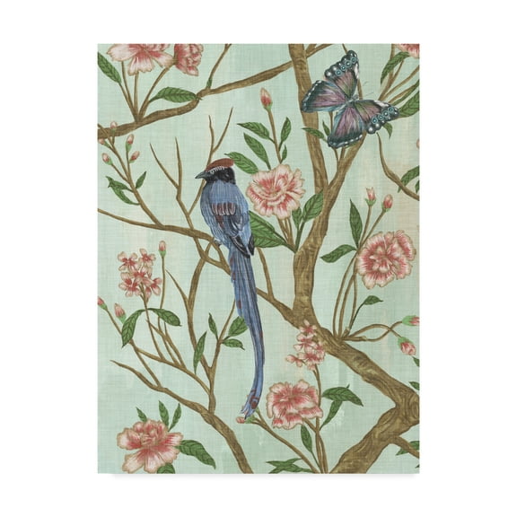 Trademark Fine Art 'Delicate Chinoiserie I' Canvas Art by Melissa Wang