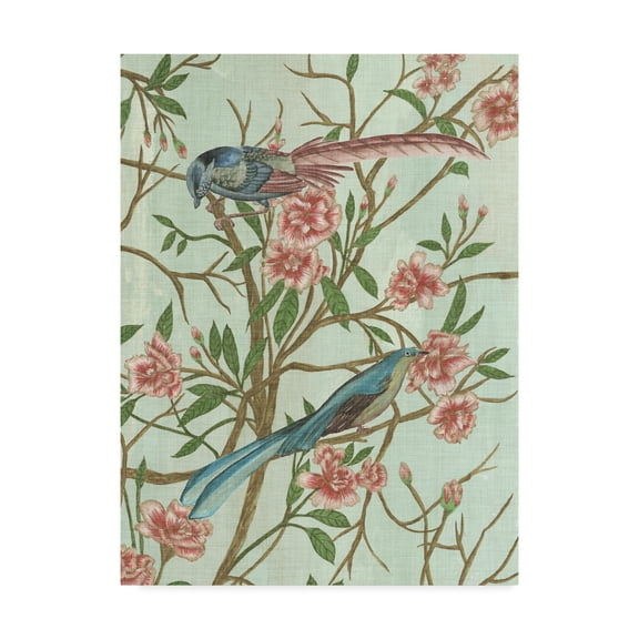 Trademark Fine Art 'Delicate Chinoiserie IV' Canvas Art by Melissa Wang