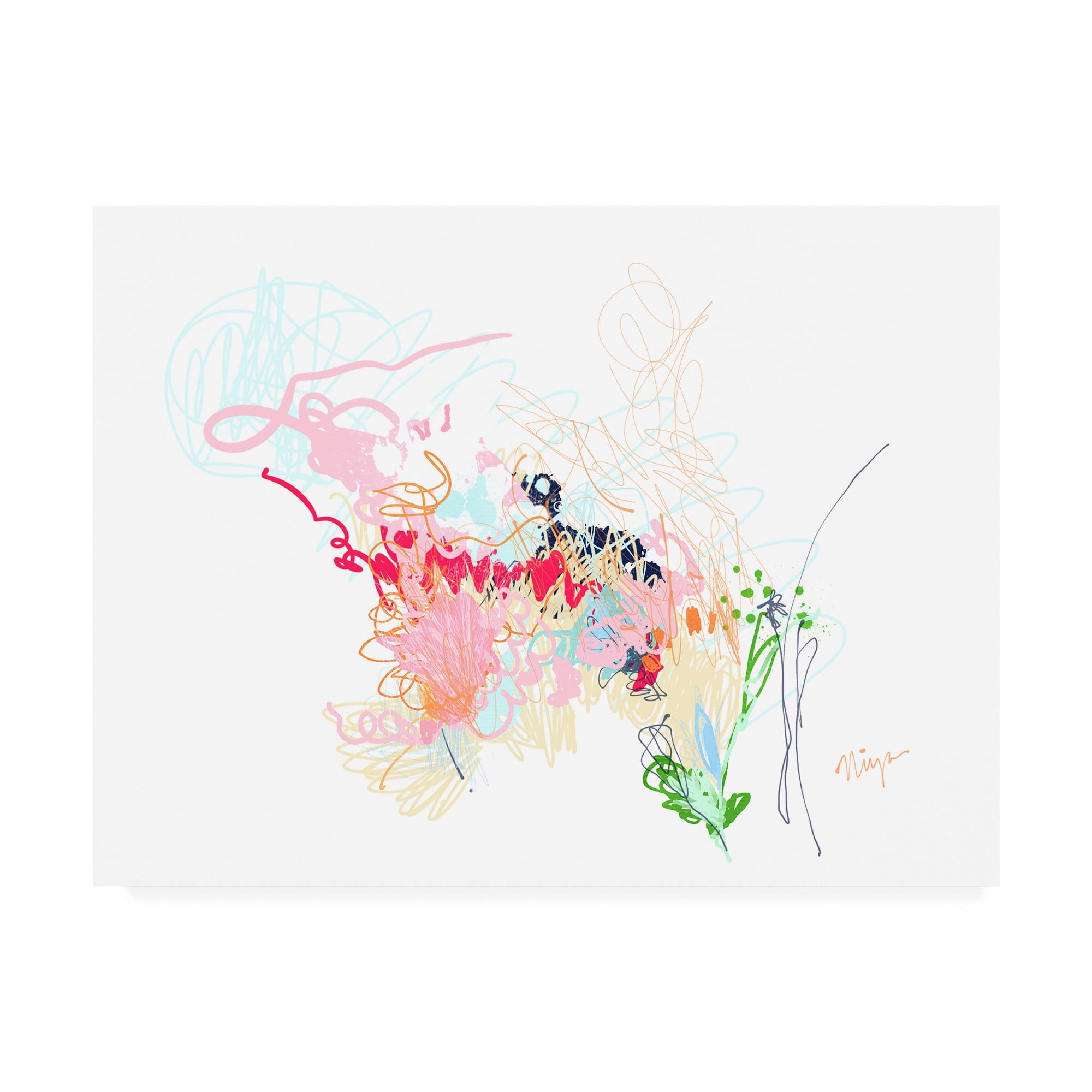 Trademark Fine Art 'Delicate Florals' Canvas Art by Niya Christin