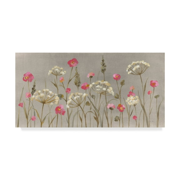 Trademark Fine Art 'Delicate Garden' Canvas Art by Silvia Vassileva